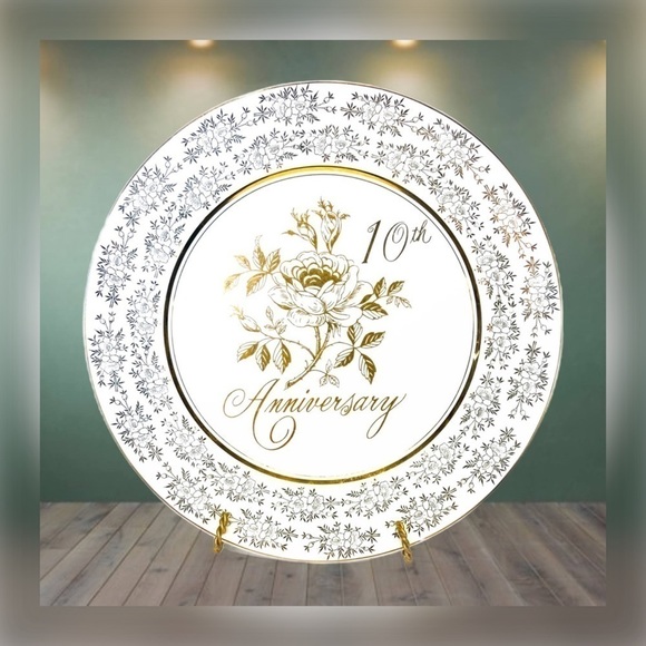 𝅺🏡 NORCREST || Chatillon Fine Porcelain 10th Anniv. Rose Gold Gift Collector- - Picture 1 of 4